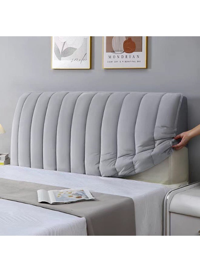 Soft velvet bed headboard cover – Protection and safety for children with a chic design that adds an elegant decorative touch. Size 140cm ab - Image 4