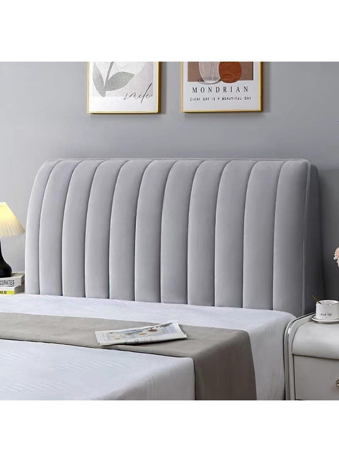 Soft velvet bed headboard cover – Protection and safety for children with a chic design that adds an elegant decorative touch. Size 140cm ab - Image 1