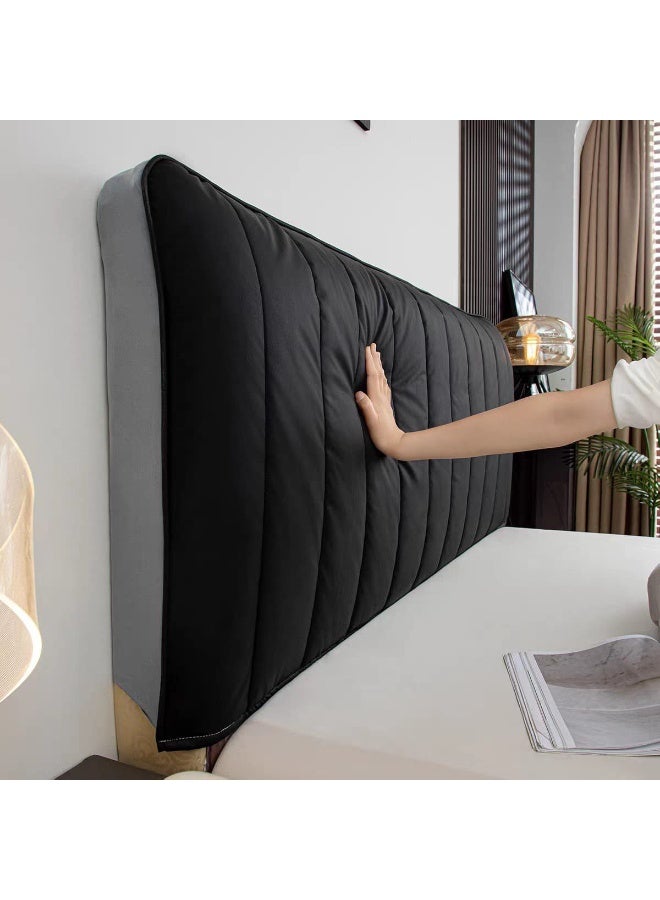 Soft velvet bed headboard cover – Protection and safety for children with a chic design that adds an elegant decorative touch. Size 140cm ab - Image 3