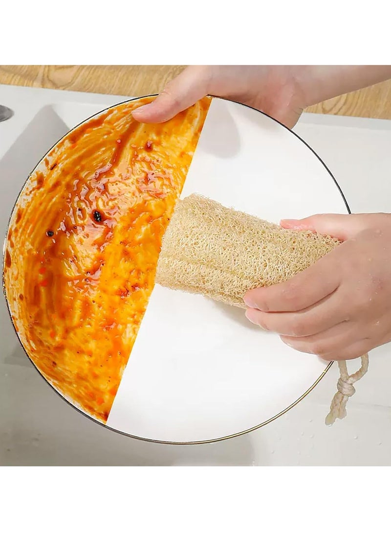 أوزيغالور 3 قطع ليفة طبيعية لتنظيف المطبخ والقدور والأطباق وأسطح غير لاصقة - Image 5