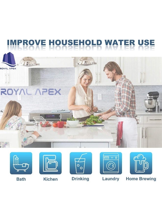 Royal Apex Water Filter Replacement Cartridges 10" Polypropylene Cotton Sponge Universal Cartridges, Standard Pre-Filter Yarn Sediment For Standard Ro Systems (Pack Of 5, 10" Cotton Yarn (90G)) - Image 5