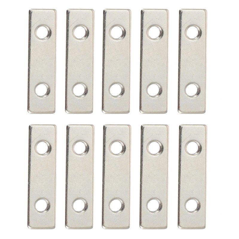 10Pcs M5 T Nut Rectangular Dual Hole Metal Gaskets CNC Aluminum Profile 3D Printer Accessories - Image 1
