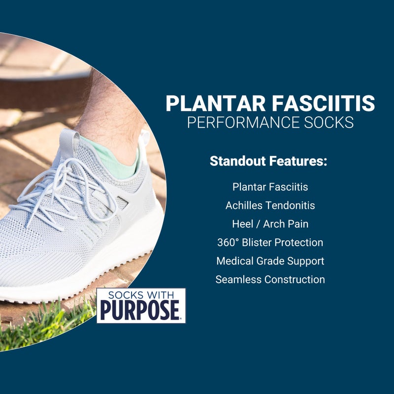 Os1St Fs4 Plantar Fasciitis No Show Socks Relives Plantar Fasciitis  Heel/Arch Pain And Improves Circulation - Image 3