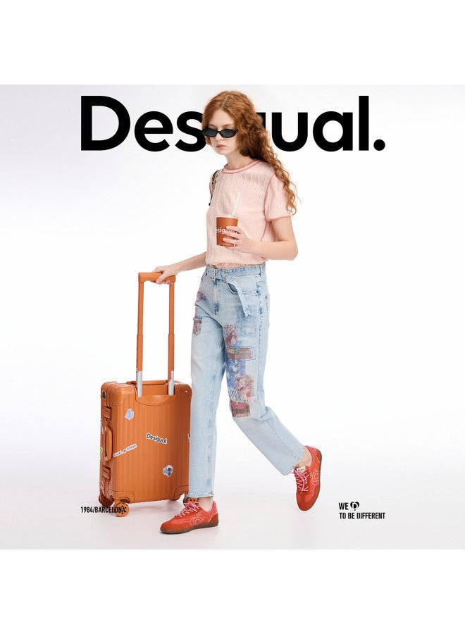 DESIGUAL women's Loose T-shirt With Visible Stitching Texture - Image 3