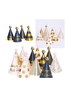 Generic 12-Piece Birthday Party Hat Set, Birthday Party Cone Hats, Birthday Paper Hats for Kids  - Image 4