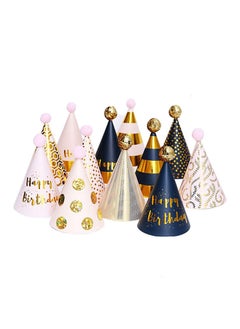 Generic 12-Piece Birthday Party Hat Set, Birthday Party Cone Hats, Birthday Paper Hats for Kids  - Image 1