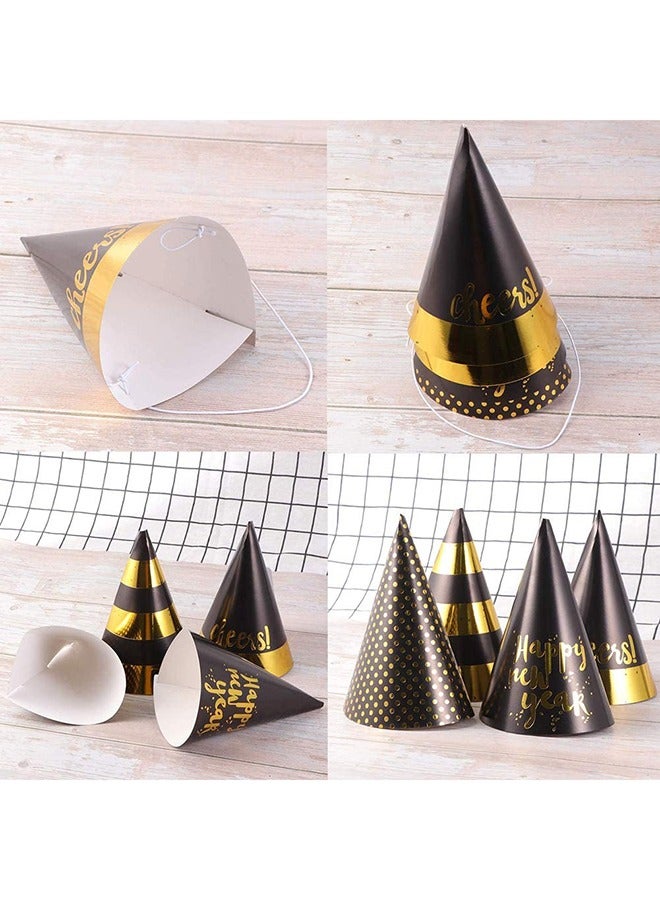 12-Piece Birthday Party Hat Set, Birthday Party Cone Hats, Birthday Paper Hats for Kids