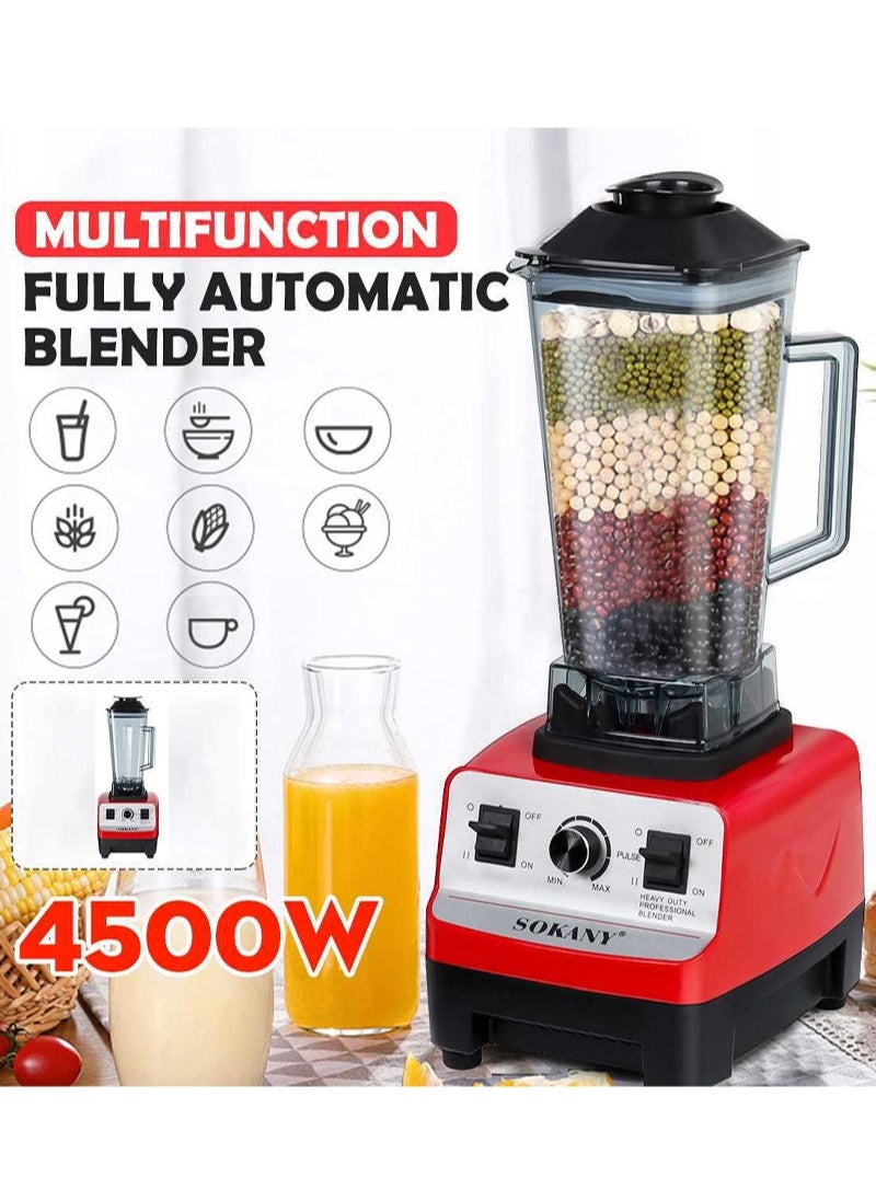 sokany Multifunction Fully Automatic Blender, Ice Crusher, Kitchen Cooking Machine, Juicer, 2L, SK-444, Red  - Image 3