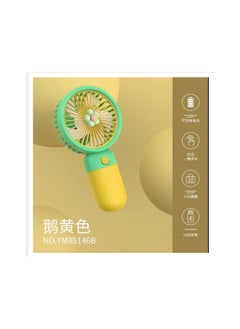 Generic Mini Handheld Fan Flower USB Rechargeable Portable Pocket Fan With Mobile Phone Holder  - Image 2