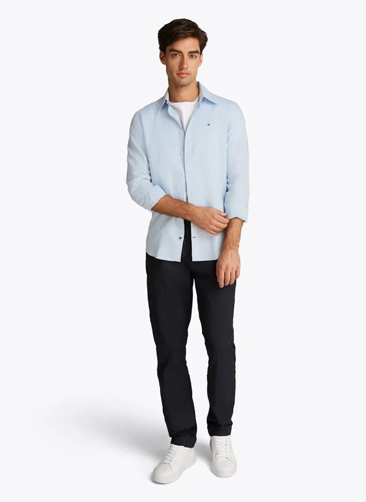 TOMMY HILFIGER Slim Cotton Linen Shirt