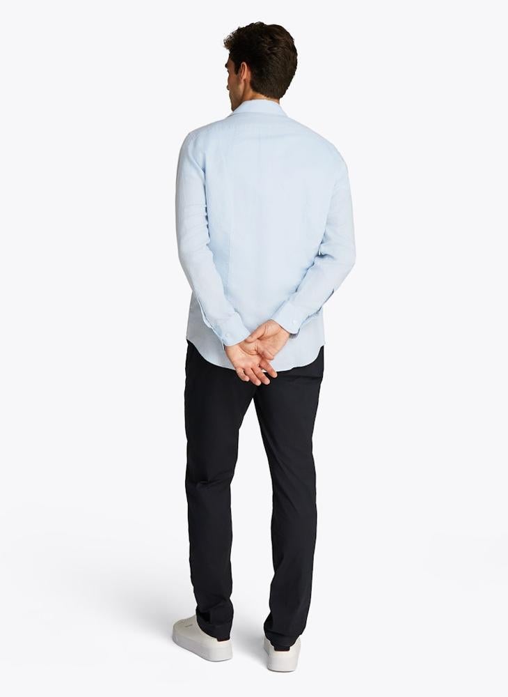 TOMMY HILFIGER Slim Cotton Linen Shirt  - Image 2