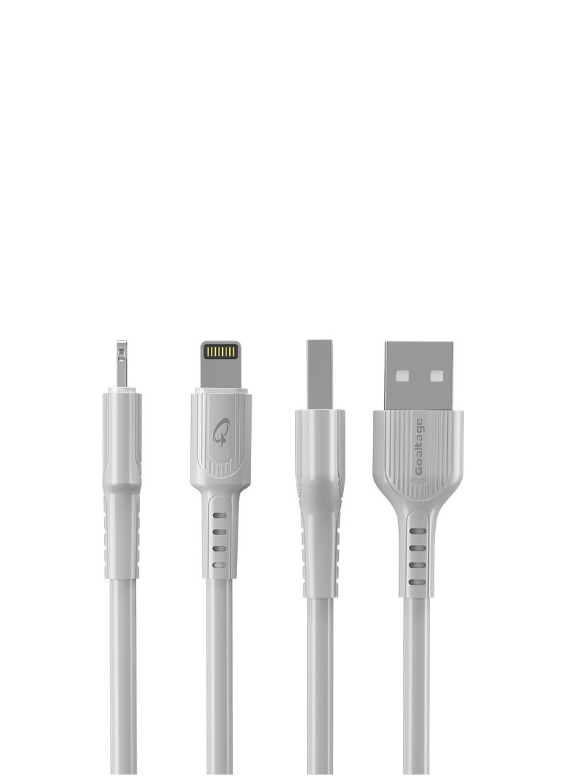 Goaltage CA03 USB-A to Lightning Charging Cable with Great Bending LifeSpan and Data Transfer Functionality  - Image 2