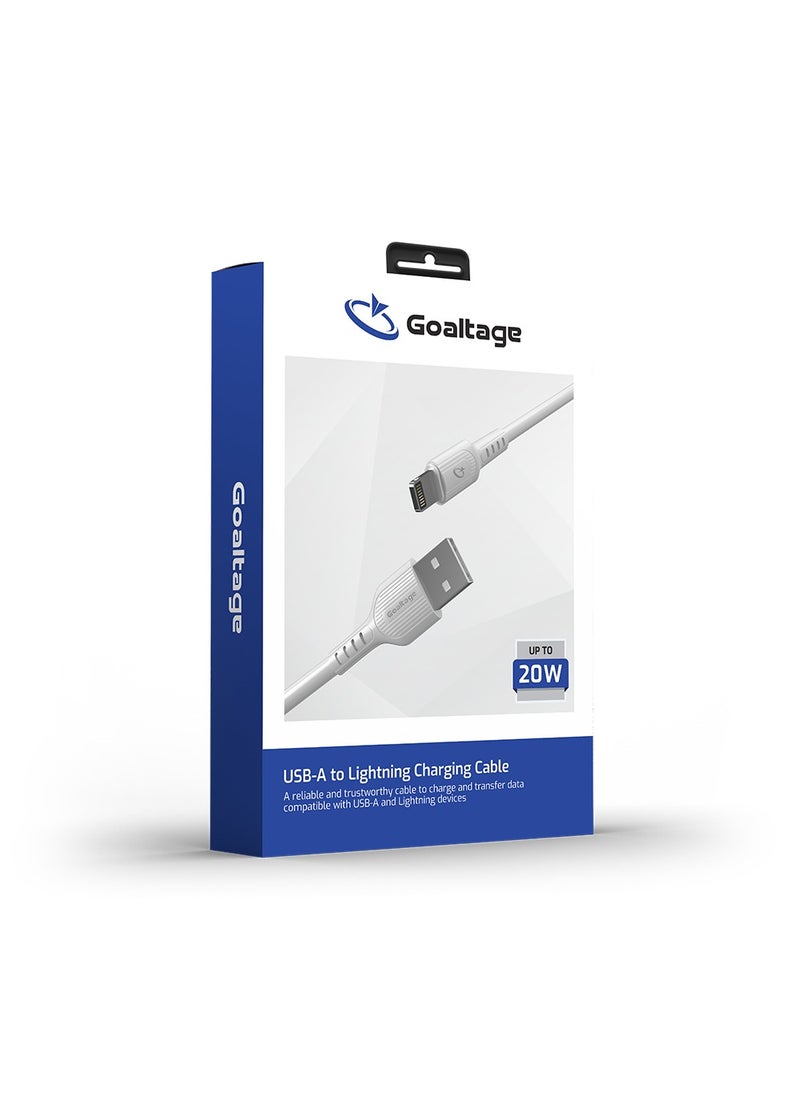 CA03 USB-A to Lightning Charging Cable with Great Bending LifeSpan and Data Transfer Functionality