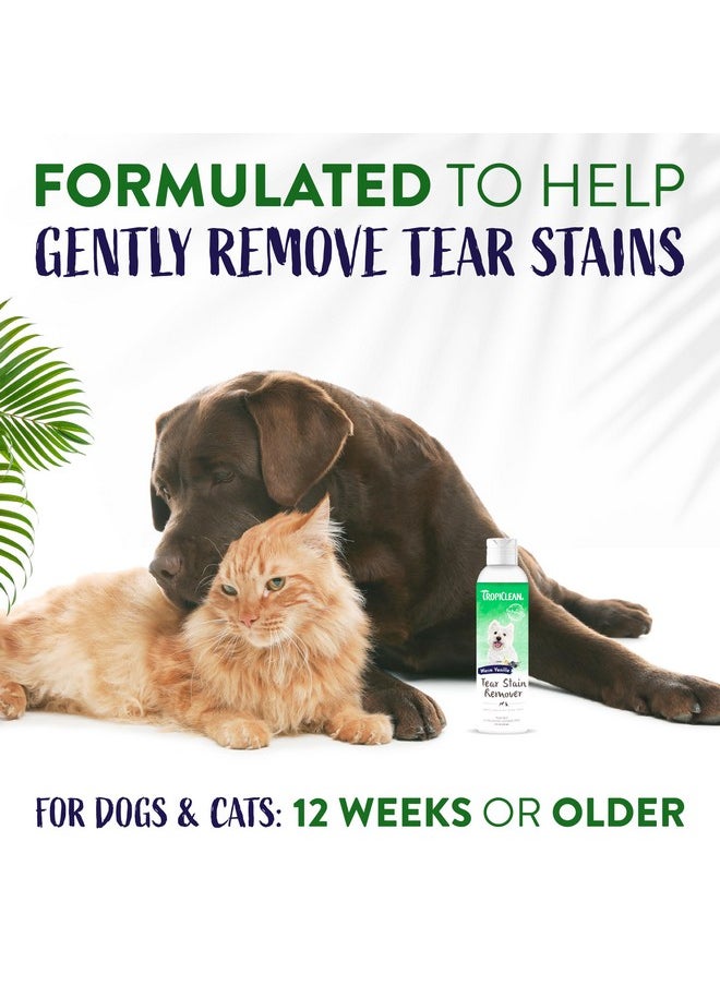 TropiClean Warm Vanilla Tear Stain Remover For Dogs | Tearless Blueberry Facial For Dogs | Ideal For White Dogs & All Other Coats | Cat Friendly | Made In The Usa | 8 Oz.  - Image 4