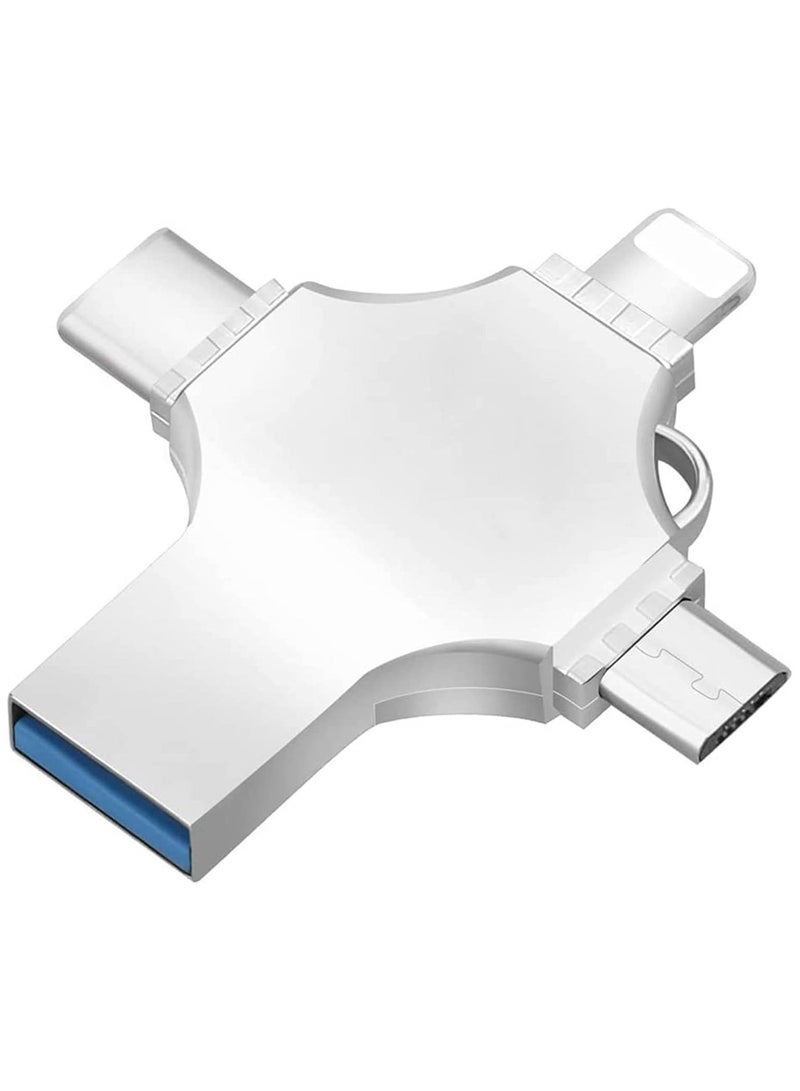 ELTRAZONE 4 in 1 USB Flash Drive 256GB Silver - Image 2