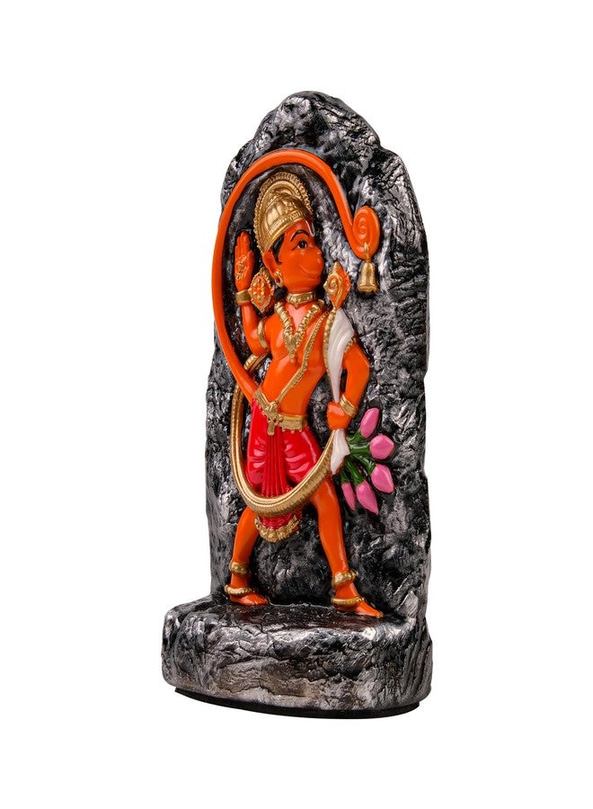 Artarium Kesari Nandan Hanuman Idol for Home Temple (6 Inch), Resin Veer Hanuman Murti with Blessing Hand, Hindu God Statue for Pooja Room, Office Desk & Home Decor - Image 3