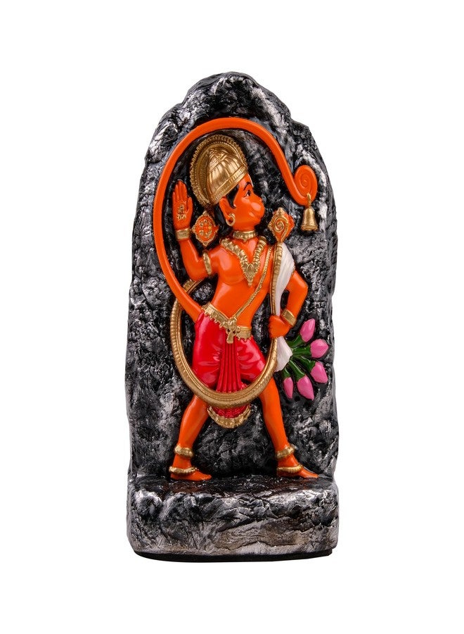 Artarium Kesari Nandan Hanuman Idol for Home Temple (6 Inch), Resin Veer Hanuman Murti with Blessing Hand, Hindu God Statue for Pooja Room, Office Desk & Home Decor - Image 2