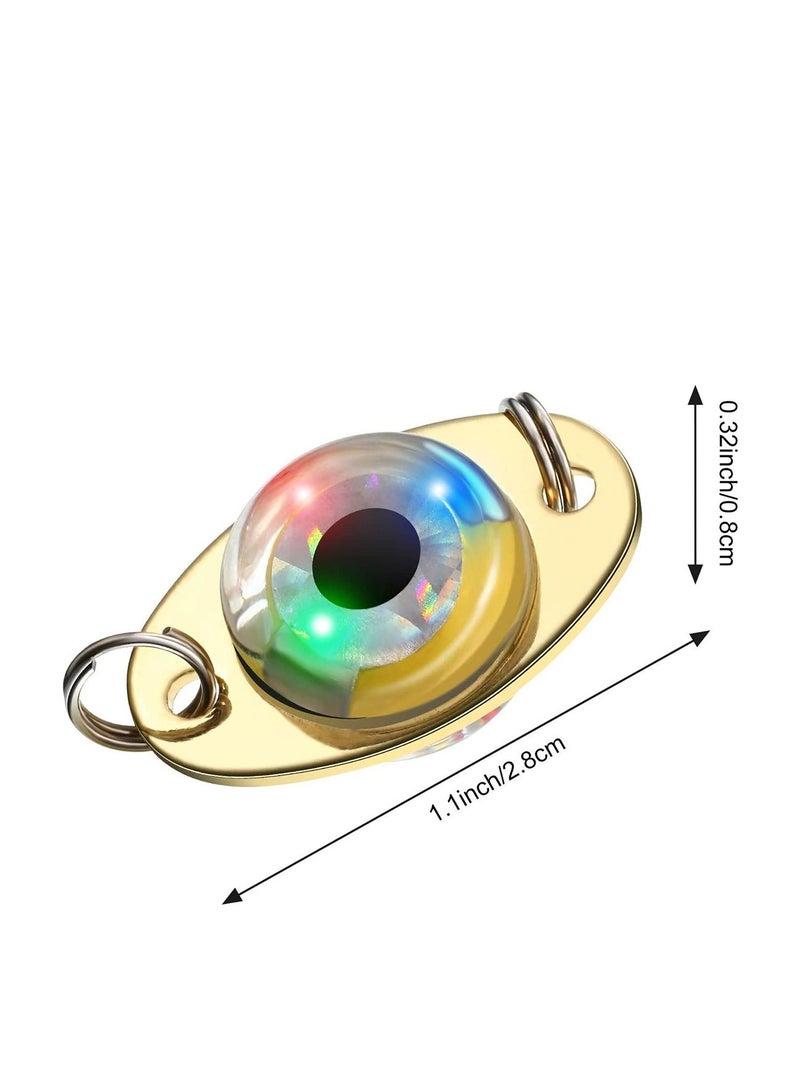 Led Fishing Lights Fish Lures Kit Long Life Time Underwater LED Lighted Bait Flasher Get Fish's Attention for Offshore Inshore Boat Deep Sea 10PCS