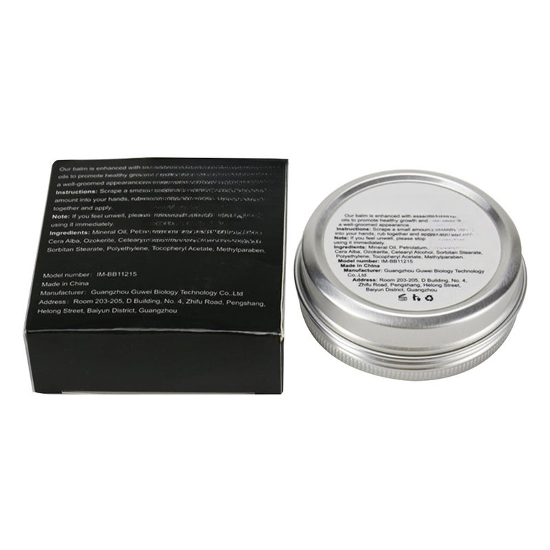 Men Moustache Wax All-Natural & Organic Beard Conditioning Nourishing Balm for Beard Care - Image 2