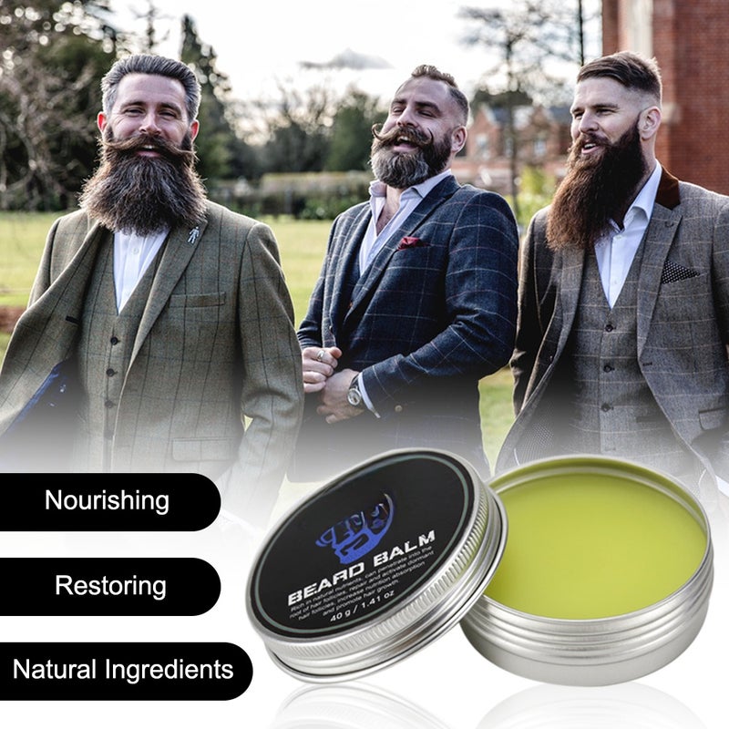 Men Moustache Wax All-Natural & Organic Beard Conditioning Nourishing Balm for Beard Care - Image 5