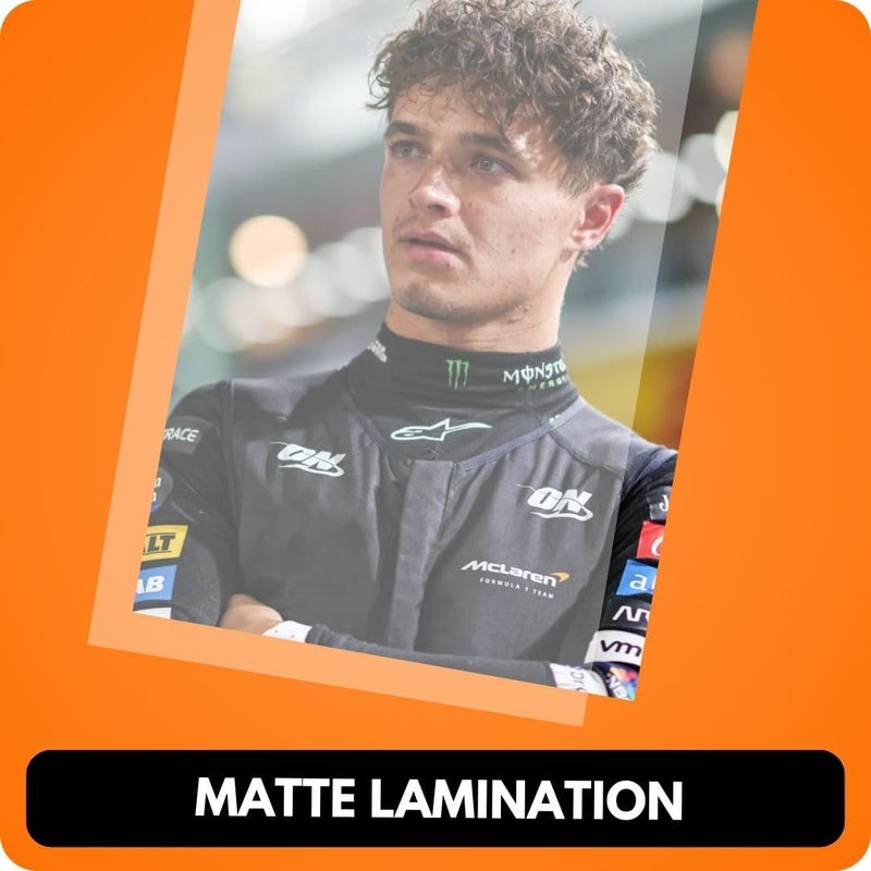 auraposter Lando Norris Poster (Set of 40) | F1 Lando Norris Mini Posters (15 x10 cm) | McLaren F1 Poster Lando Norris Posters for Wall, Bedroom, Living room | Formula One Posters | Glue Dots Included - Image 5