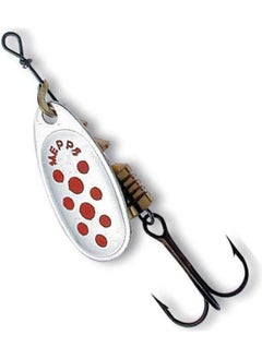 MEPPS Comet Fishing Spoon - White/red 