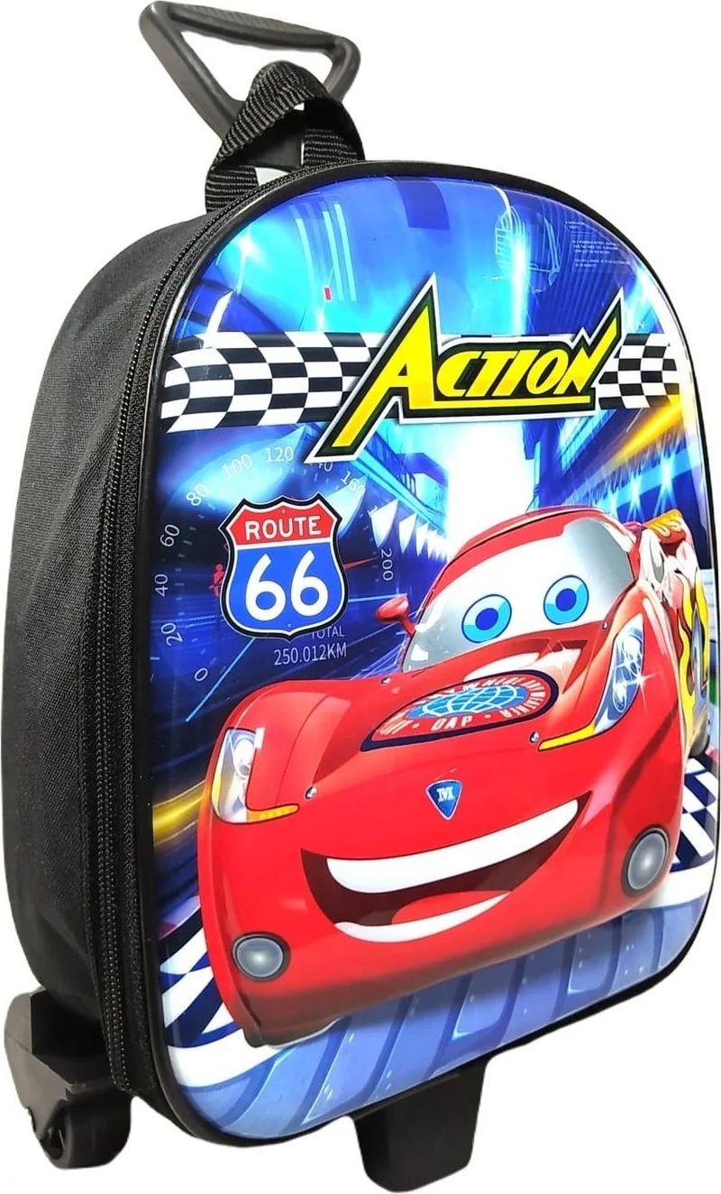 Masho Trend Squeegee Action Cars Kindergarten Bag + Water Bottle - Cars Bag - Men's Bag
