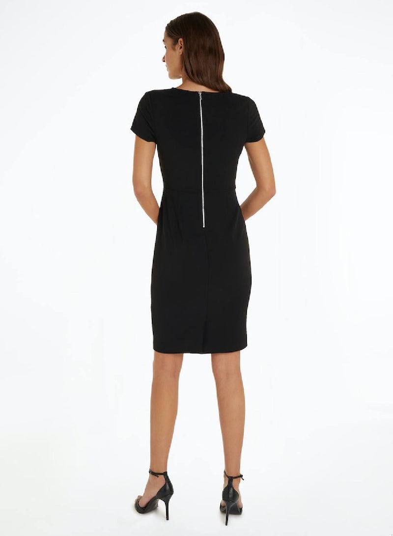 CALVIN KLEIN Scuba Crepe Dress - Image 2