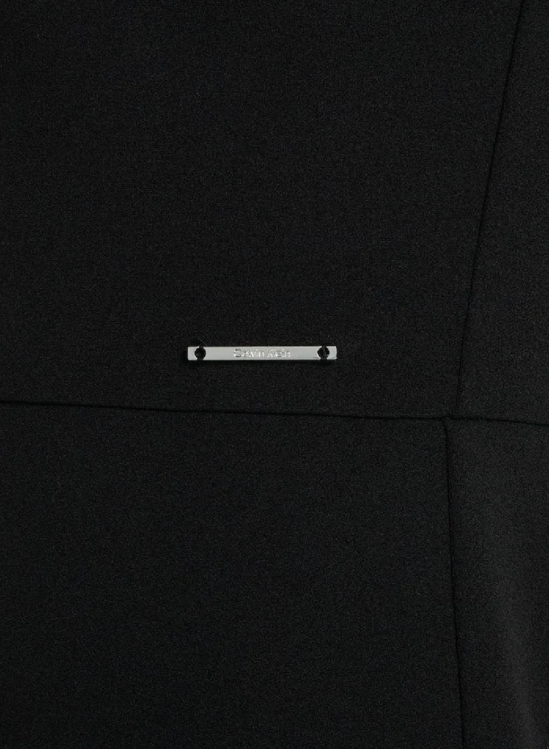 CALVIN KLEIN black Scuba Crepe Dress for Women | Best Price UAE