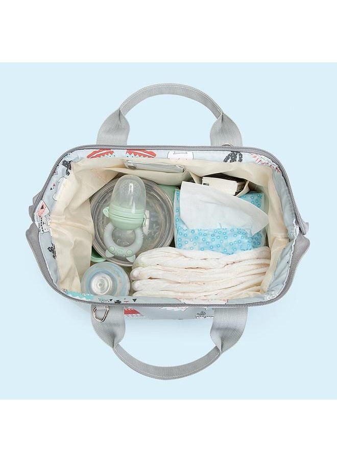 Arabest - Light Pink Multifunctional Mommy Bag Baby Diaper Bag Handy Shoulder Bag Shoulder Strap - Image 1