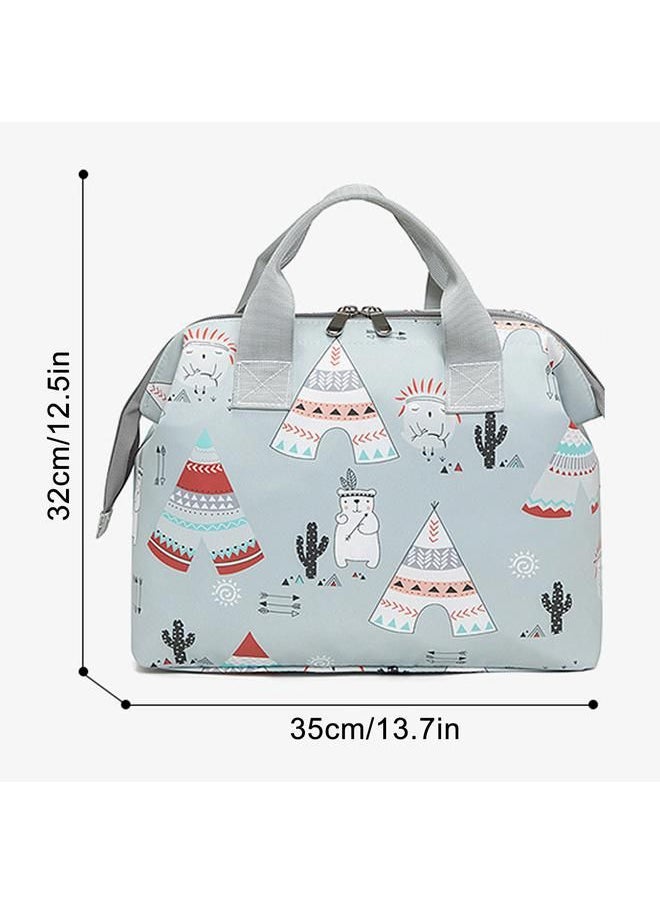 Arabest - Light Pink Multifunctional Mommy Bag Baby Diaper Bag Handy Shoulder Bag Shoulder Strap - Image 1