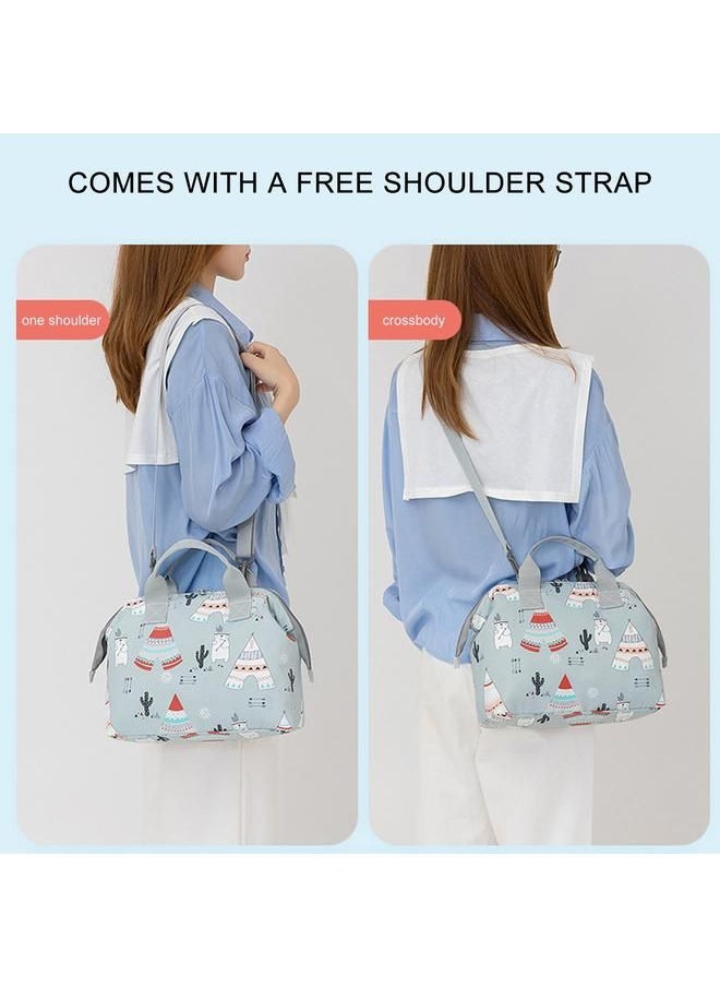 Arabest - Light Pink Multifunctional Mommy Bag Baby Diaper Bag Handy Shoulder Bag Shoulder Strap - Image 1
