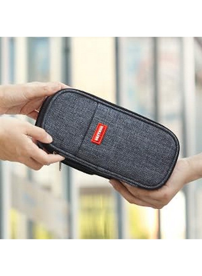 EASTHILL Big Capacity Pencil Pen Case Office College School Large Storage High Capacity Bag Pouch Holder Box Organizer (Deep Gray) - Image 5