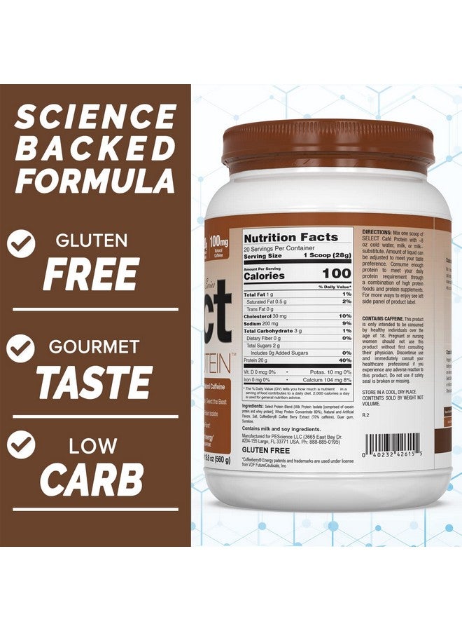 PEScience Select Cafe Protein, Iced Mocha, 20 Servings, Coffee Flavored Whey and Casein Blend - Image 2