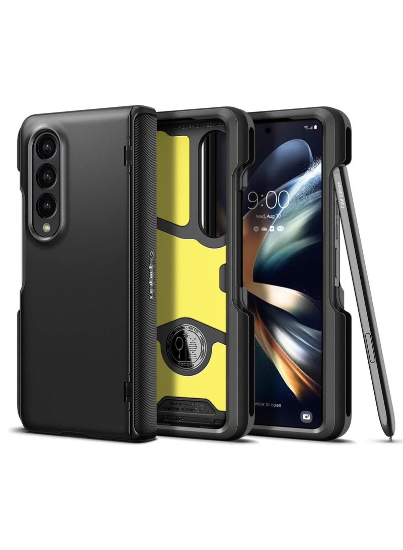 Spigen Spigen Slim Armor Pro Pen Edition Case Compatible with Samsung Galaxy Z Fold 4 5G - Black - Image 1
