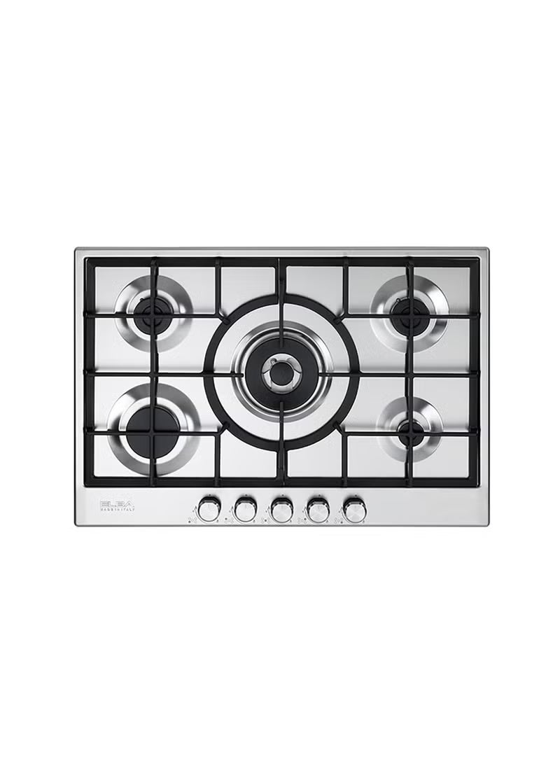 إلبا مسطح البا 5 شعلة غاز استانلس 75 سم حوامل زهر ELIO75-545