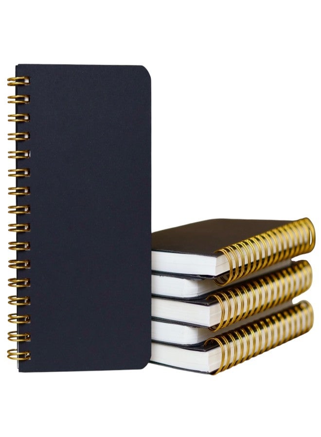 INNAXA Pocket Notebook with a Black cover For Writing Personal,Office Use Pocket-size Notebook Blank 120 Pages (Black, Pack of 6) - Image 1