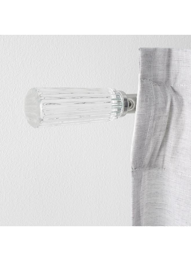 Zaboon Curtain Rod Set, Silver-Colour, 120-210 Cm 19 Mm - Image 5