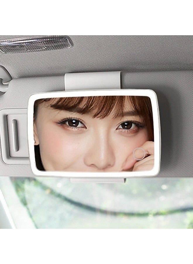 Beauenty Car Mirror Sun Visor - Rechargeable LED Visor Mirror with Three Levels Dimming and Rearview Mirror Lights for Car Makeup - Image 3