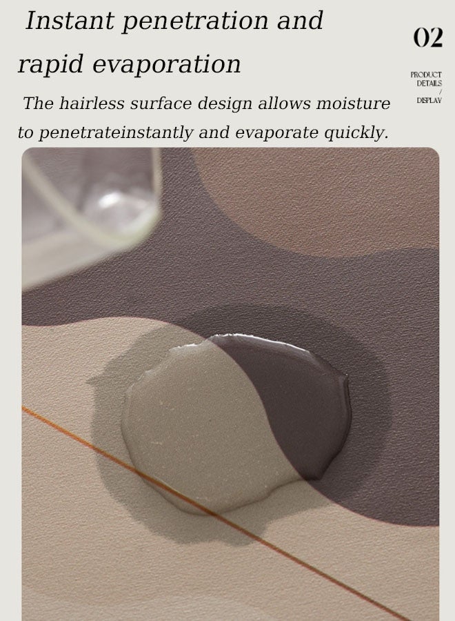 Aikenn 1PCS Diatom Mud Microfiber Bath Mat Super Absorbent Soft Floor Carpet Slip-Resistant Bathing Room Rug, Strong Quick-Drying, Easy to Clean - Image 5