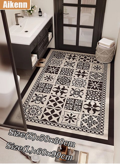 Aikenn 1PCS Diatom Mud Microfiber Bath Mat Super Absorbent Soft Floor Carpet Slip-Resistant Bathing Room Rug, Strong Quick-Drying, Easy to Clean