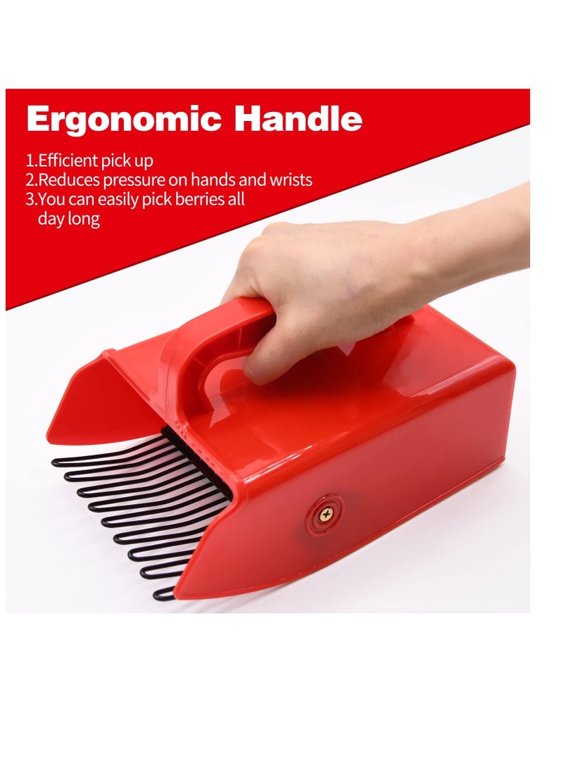 Generic Ergonomic Blueberry Picker with Metal Comb for Easy Harvesting of Berries Including Cranberries and Strawberries  - Image 3