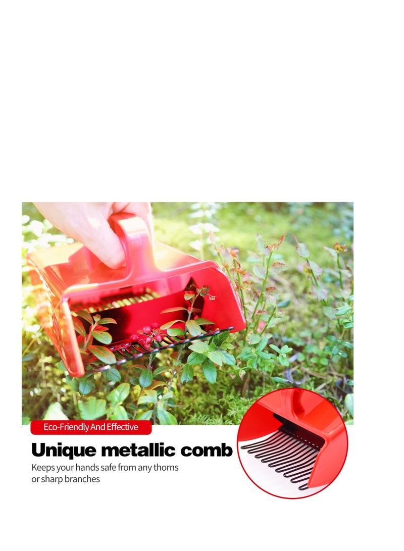 Generic Ergonomic Blueberry Picker with Metal Comb for Easy Harvesting of Berries Including Cranberries and Strawberries  - Image 2