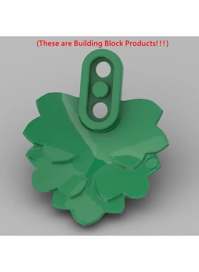 Super Dark Green Mini Building Blocks 9pcs DIY Garden Scene Set Christmas Birthday Gift - Image 5