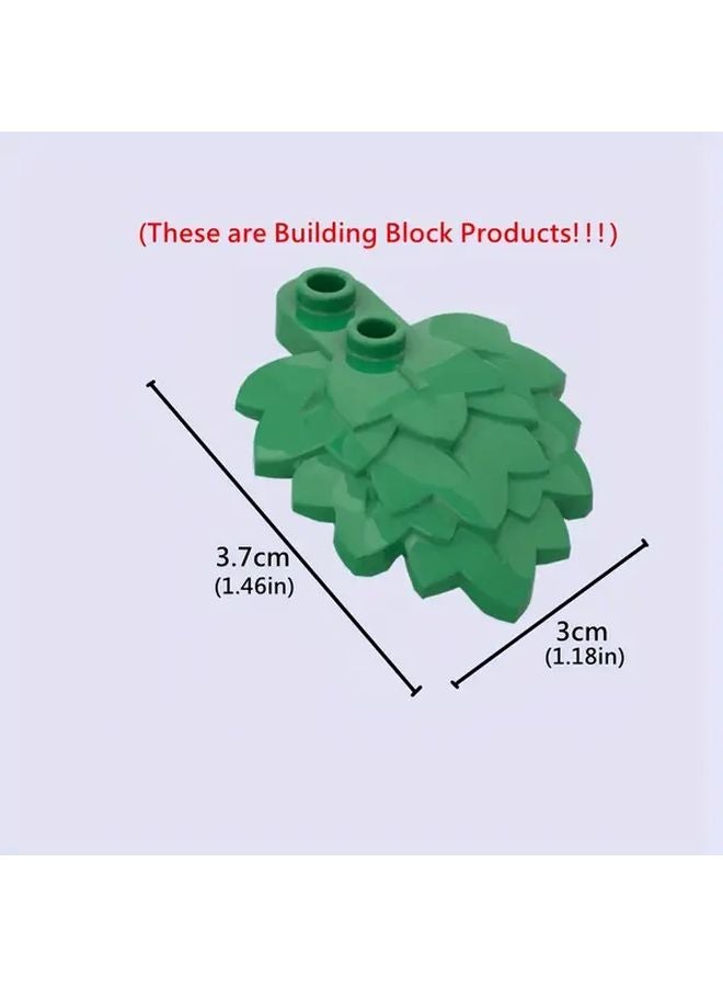 Super Dark Green Mini Building Blocks 9pcs DIY Garden Scene Set Christmas Birthday Gift - Image 3