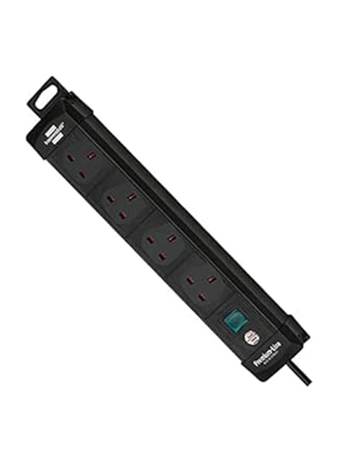 Brennenstuhl Line 4way Extension Lead With 1.8m Cable Uk Socket 