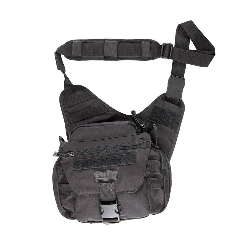 5.11 Tactical Push Pack Sling Bag â€“ 6L Crossbody Shoulder Bag for Men, Black, Style 56037-ABR - Image 1