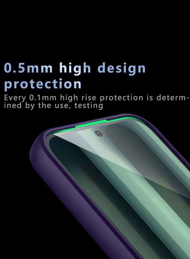 دبليو تيك غلاف حماية رقيق مع كاميرا مرتفعة من السيليكون TPU هجين Honor 400 Lite 5G 2025 (MCAPSA) - شفاف / بنفسجي باذنجاني - Image 4