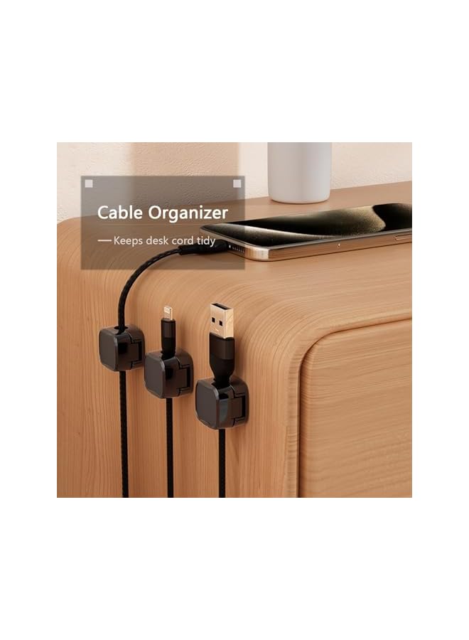 Green Tiger Charging Cable Magnetic Cable Organizer Storage Holder, Magnetic Cord Holder for Cables, Cord Organizer Adhesive,Magnetic Phone Wire Holder,Wire Keeper Clips,Magnetic Cable Management Clips (12B) - Image 4