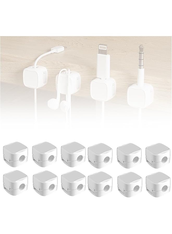 Green Tiger Charging Cable Magnetic Cable Organizer Storage Holder, Magnetic Cord Holder for Cables, Cord Organizer Adhesive,Magnetic Phone Wire Holder,Wire Keeper Clips,Magnetic Cable Management Clips (12B) - Image 1